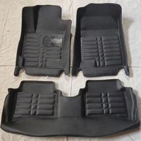 Karpet Mobil Kulit PVC Tebal 20mm Anti Air Mewah 5-Piece Full Set untuk Mitsubishi Lancer EX 2008-2014