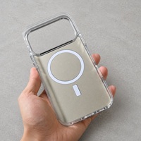 Coque de téléphone magnétique fine avec cadre d'appareil photo électroplaqué pour iPhone 18 Pro Max 17 Air 16 15 14 13, coque arrière IMD, vente en gros