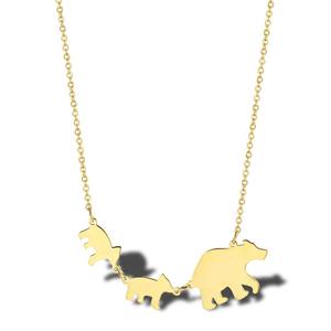 Collar con Colgante de Titanio Personalizado con Diseño Creativo de Animales de Dibujos Animados para Hombre y Mujer, Regalo - Product Image 3