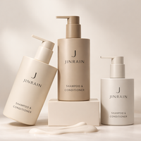 Nouveau shampooing et revitalisant de qualité supérieure Emballage: Bouteille de lotion à pompe de 300ml Bouteille de gel douche en PET à longueur d'épaule