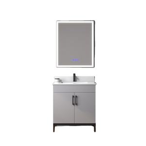 Meuble-lavabo LED moderne pour salle de bain avec design résistant à l'eau, construction durable, fabriqué au Vietnam - Product Image 1