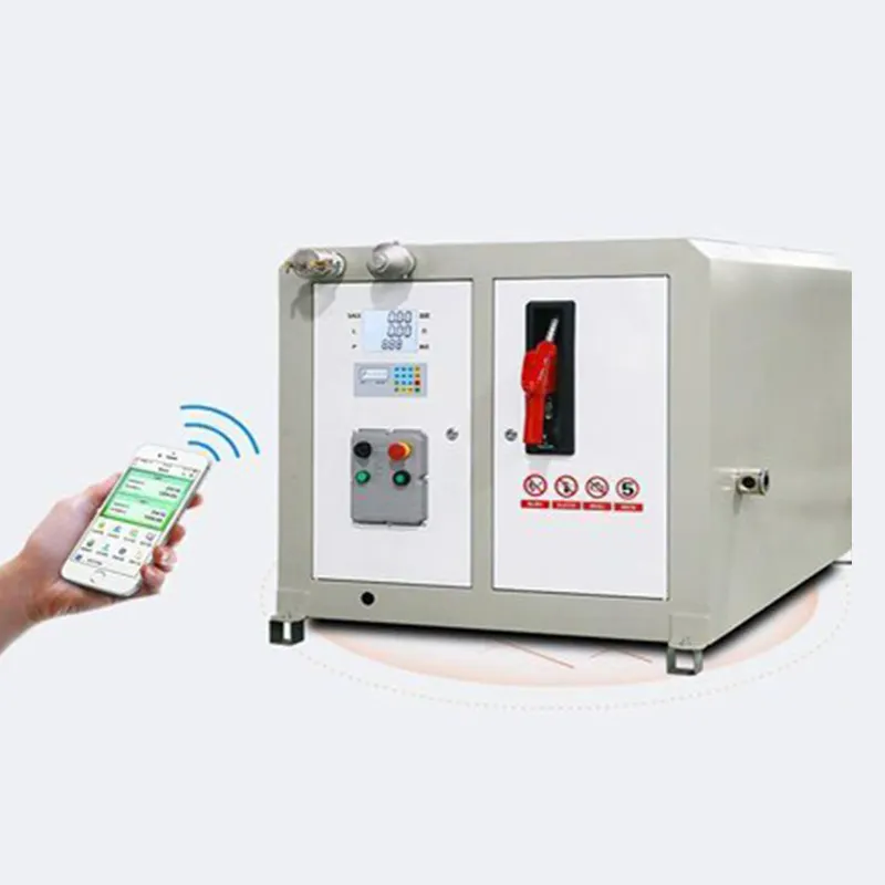 Luhong Prefabricate Portable Electric Mobile Mini Gas Petrol Container Pump Equipment Fuel Station