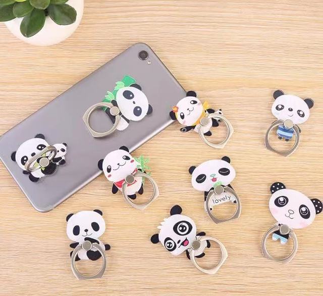 Novelty Cute Animals Panda Shaped Design Themed Phone Ring Bracket Stand Holder Finger Grip