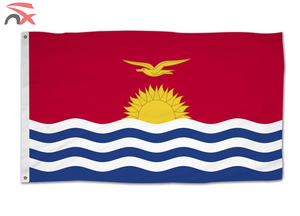 Promocional 100% Poliéster 3x5 pies Impresión <span class=keywords><strong>de</strong></span> un solo lado Banderas nacionales del país <span class=keywords><strong>Bandera</strong></span> <span class=keywords><strong>de</strong></span> <span class=keywords><strong>Kiribati</strong></span> para exteriores - Product Image 3