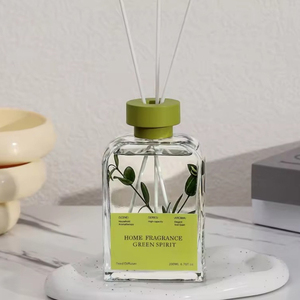 Lusso 200ml bottiglia di vetro profumo per la casa olio essenziale di Rattan aromatico <span class=keywords><strong>diffusore</strong></span> di fiori a secco per bagno - Product Image 2