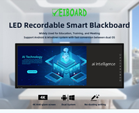 Pizarra Interactiva para Enseñanza Escolar EIBOARD, 94 Pulgadas, 4K LED, Android, IR, 20 Puntos, Antideslumbrante, Lápiz para Pizarra Inteligente, Aula