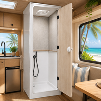 Système de douche modulaire pour camping-car, en aluminium alvéolé, facile à assembler, étanche, mobilier de salle de bain intérieur pour camping-car