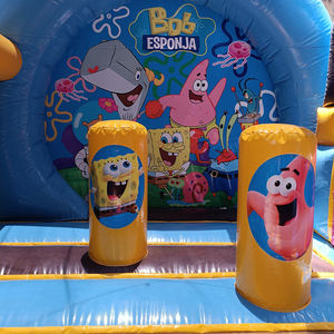 ลดราคา! บ้านลมเด็ก ลายสปองจ์บ็อบ แพทริค สตาร์ พร้อมสไลเดอร์ ตัวการ์ตูนแสนสนุกสำหรับเด็กๆ ให้เวลาแห่งความสุข - Product Image 2