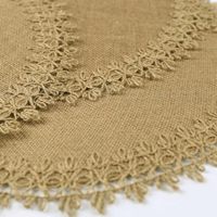 Vente en gros de napperons ronds tissés en jute pour table à manger, napperons personnalisés en corde de jute naturelle en vrac pour mariage