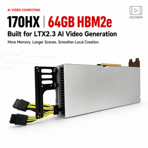 CMP 170HX 8GB, Guaranteed unlock to <b>64GB</b> VRAM with stable operation Server Grade Workstation High Bandwidth <b>Memory</b> Dedicated - Product Image 2