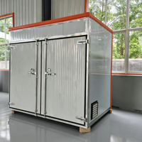 48-bakjes droogkamer op een kar, volautomatische voedseldroger met constante temperatuur & vochtigheid, fruitdroogmachine
