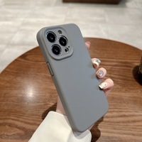 Étui de téléphone en silicone liquide magnétique haut de gamme pour iPhone 14 Pro MAX 13 Pro 12 avec doublure étui de protection complet