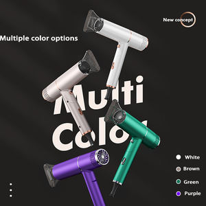 Secador de Pelo Moderno OEM ODM con 5 Millones de Iones Negativos, Plegable, Color Blanco/Dorado Personalizable, Secado Rápido - Product Image 6