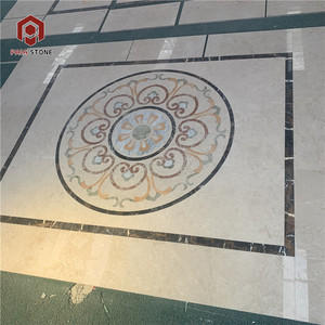 100% đá tự nhiên đá cẩm thạch hiện đại bằng tia nước huy chương mô hình sàn cho khách sạn tùy chỉnh PAIA/OEM đá - Product Image 5