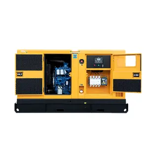 50KW/62.5KVA AC three phase 4 wire soundproof emergency hotel diesel generators genset with UK original engine