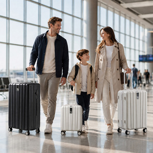 Vendita calda 20 24 29 pollici Set Design semplice classico Trolley <span class=keywords><strong>valigia</strong></span> su ruote cerniera bagagli e borse - Product Image 2