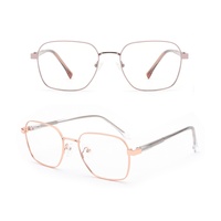 Personnalisation de montures de lunettes en métal haut de gamme, légères, surdimensionnées, vente en gros d'usine pour usage quotidien, OEM/ODM