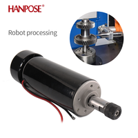 Moteur de broche CNC 500W à diamètre de collet 52mm, 12V CC, refroidi par air, pour machine de fraisage de PCB