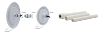 Luz LED Sumergible para Piscina IP68, 12V 9W 125mm, Resina Epoxi, para Piscinas Enterradas, SPA