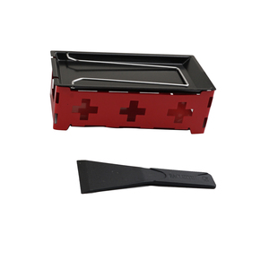 Ensemble de <span class=keywords><strong>raclette</strong></span> à fromage pour grillades Grille antiadhésive Mini planche à fromage BBQ Four au four Fer à repasser Plateau de fondoir à fromage suisse - Product Image 2