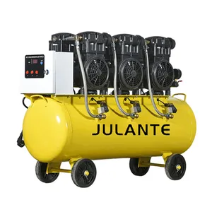 3.6KW 4.5HP 200L Air Pump Profissional Silencioso Oil Free Pistão Air Compressor