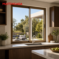 Fenêtre coulissante triple vitrage haut de gamme, résistante aux ouragans, avec isolation acoustique élevée pour maisons de luxe