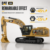 Excavatrice sur chenilles CAT 336 d'occasion certifiée, avec soupape principale d'origine, 36 tonnes, pour la vente à l'exportation