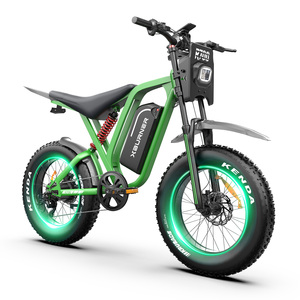 Vélo de montagne électrique à batterie lithium 52V avec frein hydraulique, capacité de charge de 180 kg, pour adultes, transport de marchandises et déplacements en ville - Product Image 1