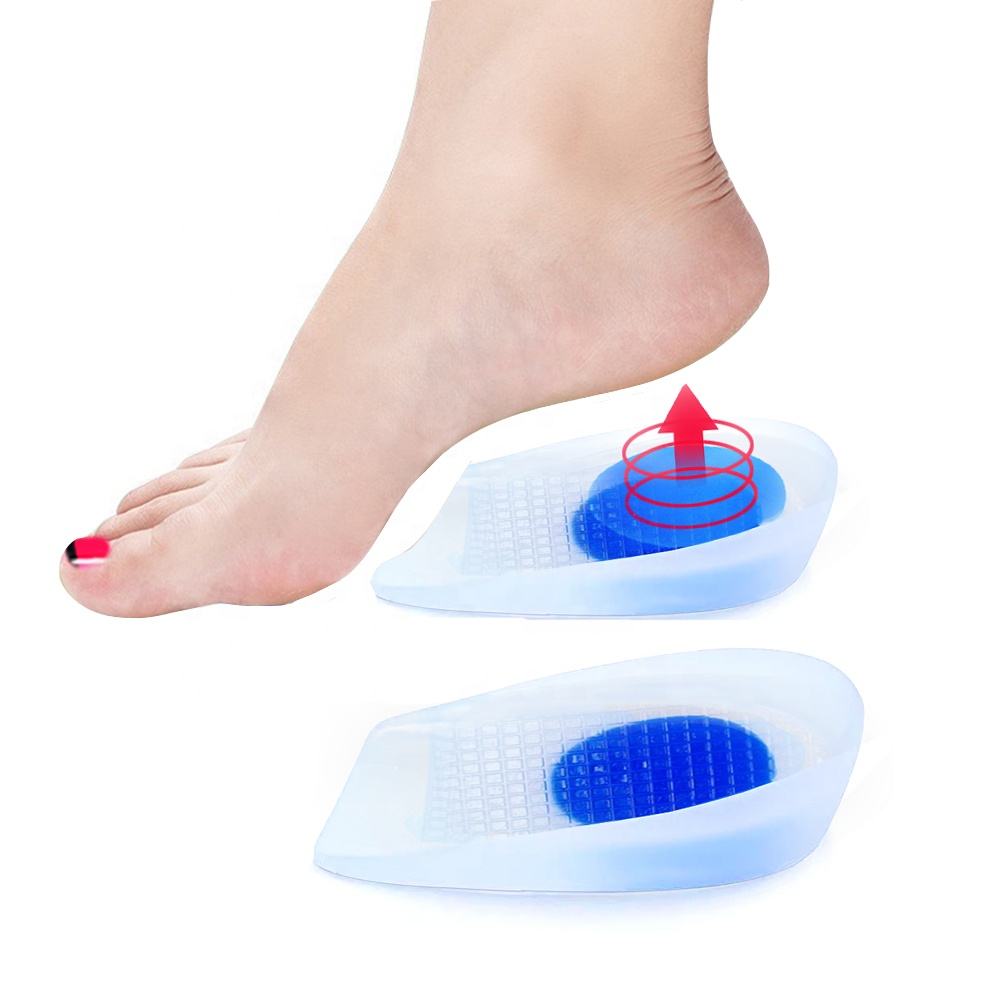 100% Medical Grade Silicone Gel Heel Cup Cushions for Pain Relief - Main Image
