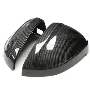Cubierta de Espejo Lateral de Fibra de Carbono Real para Auto, Reemplazo de la Cubierta del Espejo Retrovisor, Estilo OEM, para Audi A4 B9 S4 A5 S5 2017-IN - Product Image 2