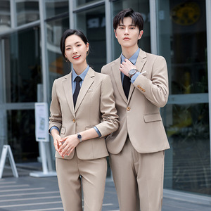 Men's Formal Suit Viscose Worsted Work Uniforms For Office Use - Product Image 4