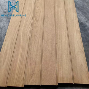Pavimentazione in Legno Massello <span class=keywords><strong>Iroko</strong></span> dal Design Moderno, Pavimento in Teak Cumaru Colore Naturale, Spessore 18mm - Product Image 3