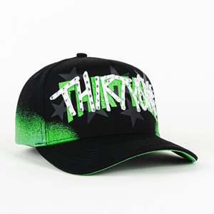 Casquette de baseball brodée ajustée à large bord avec strass, modèle original 2026 Designer Thirty One LA After Dark, logo personnalisé, pour le sport, 31 Hats - Product Image 4