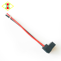 Adaptateur de prise femelle à angle droit H7, câble de connexion, faisceau de câblage, fiche de raccordement, phare automobile, lampe, 2 fils, 15 cm, 18 AWG