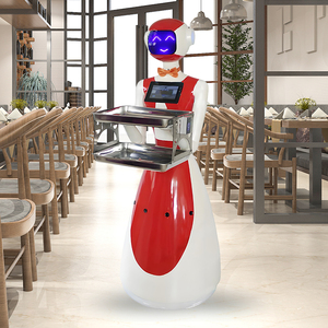 Robot Compacto para Entrega de Alimentos, Robot Camarero de Cuerpo Pequeño con Capacidad para Pasar por Caminos Estrechos para Cafés y Bares, Navegación con IA - Product Image 6