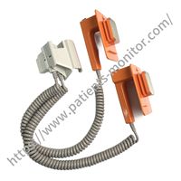 Électrode ergonomique en plastique et métal de qualité médicale pour défibrillateur ND-552VC, séries TEC-5521C et TEC-5531C, couleur orange