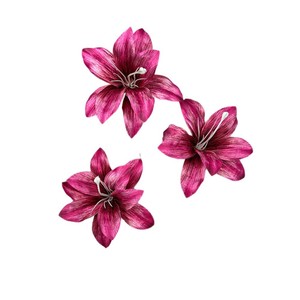 Fleurs artificielles en soie double couche, motif lys, imperméables, pour décoration intérieure et accessoires de photographie - Product Image 5
