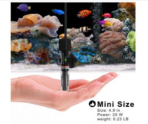 25W 소형 수족관 베타 히터 온도계 스트립 포함 - Product Image 4