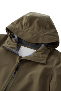 <span class=keywords><strong>Parka</strong></span> légère imperméable pour <span class=keywords><strong>femme</strong></span> avec capuche pluie, vêtements d'extérieur en tissu respirant et coupe-vent extensible coutures étanches personnalisées - Product Image 2