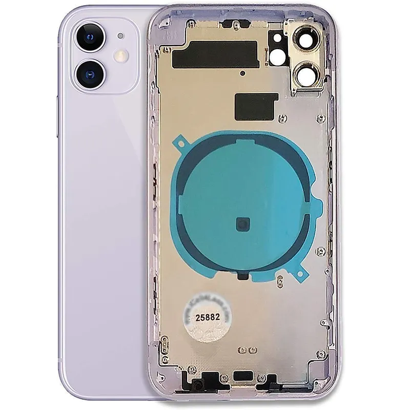 Wholesale Rear Back Glass Back Cover Housing Original Replacement For phone 11