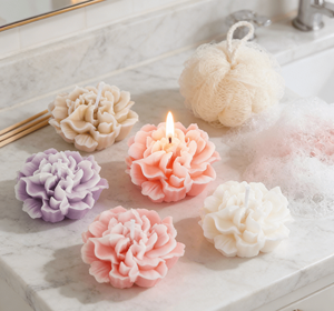 Mother'<strong>s</strong> Day Carnation Candles Paraffin Wax 1 to 2 Hours Burn 5 Colors for Gift Home Decor - Product Image 5