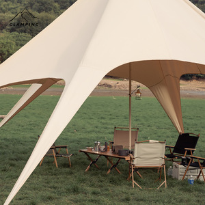 Auvent de plage extérieur 10M pour 10-60 personnes, en tissu Oxford imperméable, abri solaire pour camping et fêtes, bâche double couche - Product Image 5