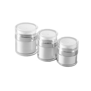 Frascos Acrílicos Cosméticos con Bomba de Aire de 15ml, 30ml y 50ml, Botellas Blancas para Crema Facial, Cuidado de la Piel y Crema para Ojos, Tapas OEM - Product Image 5