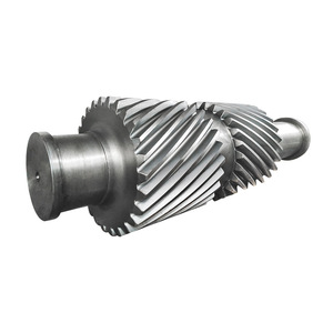 Arbre d'engrenage à chevrons non standard fabriqué en usine pour la transmission des machines de laminage d'acier industrielles et minières - Product Image 1
