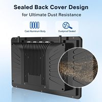 Nouvel écran tactile industriel noir de 17 pouces, écran LCD étanche IP65 |   Support VESA tactile capacitif à 10 points
