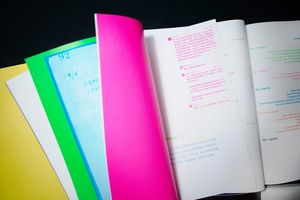 <span class=keywords><strong>Livre</strong></span> d'effets artistiques fluorescents simples et annuels GB, édition de luxe, 4 couvertures, reliure à <span class=keywords><strong>la</strong></span> ligne bleue, sérigraphie, estampage à chaud, papier - Product Image 6