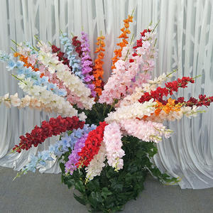 Fleur de <span class=keywords><strong>Delphinium</strong></span> artificielle de mariage de 45 "de haut d'IFG pour le décor de fleur de pièces maîtresses - Product Image 2