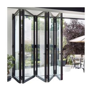 180 série minimaliste toilette malaisie matériel chaise extérieure Pvc accordéon pompe électrique rail de levage degré pli porte pliante - Product Image 3