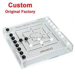 Juego de Mesa de Morris de Acrílico para 2 Jugadores, Diseño Personalizado de Fábrica, Juego de Mesa de la Antigua <span class=keywords><strong>Roma</strong></span>, Mill - Juegos de Mesa para Hombres y Mujeres - Product Image 1