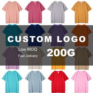 Camisetas de Manga Corta de Algodón Puro 220G, Unisex, Lisas, para Impresión de Logotipo Personalizado, Uniformes de Trabajo, Ropa para Clases Culturales - Product Image 1